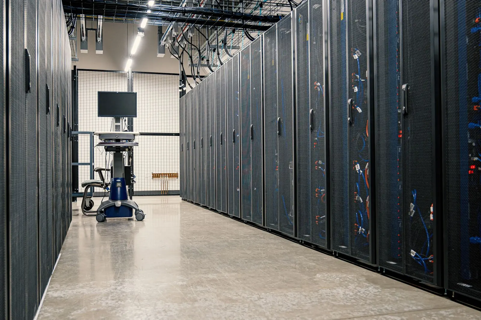 Server room for an on-premise deployment.
