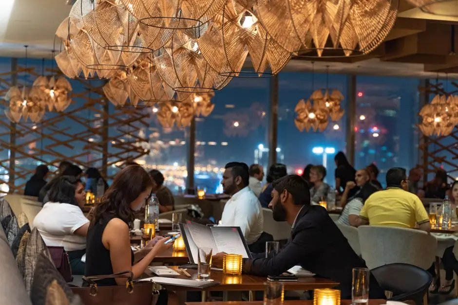 Busy restaurant.